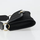 Salvatore Ferragamo Shoulder Bag Canvas Black Gold Auth BA13524V-4