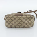 GUCCI GG Supreme Web Sherry Line Bag PVC Beige Gold 89 02 032 Auth BA13526-5