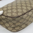 GUCCI GG Supreme Web Sherry Line Bag PVC Beige Gold 89 02 032 Auth BA13526-17