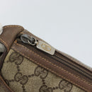 GUCCI GG Supreme Web Sherry Line Bag PVC Beige Gold 89 02 032 Auth BA13526-10