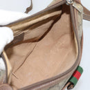 GUCCI GG Supreme Web Sherry Line Bag PVC Beige Gold 89 02 032 Auth BA13526-19