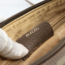GUCCI GG Supreme Web Sherry Line Bag PVC Beige Gold 89 02 032 Auth BA13526-12
