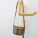 GUCCI GG Supreme Web Sherry Line Bag PVC Beige Gold 89 02 032 Auth BA13526-24