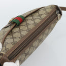 GUCCI GG Supreme Web Sherry Line Bag PVC Beige Gold 89 02 032 Auth BA13526-6