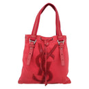 SAINT LAURENT Tote Bag Canvas Pink Silver Auth BA13528A-2