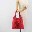 SAINT LAURENT Tote Bag Canvas Pink Silver Auth BA13528A-21