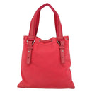 SAINT LAURENT Tote Bag Canvas Pink Silver Auth BA13528A-3