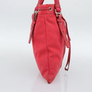 SAINT LAURENT Tote Bag Canvas Pink Silver Auth BA13528A-4