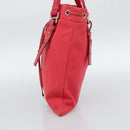 SAINT LAURENT Tote Bag Canvas Pink Silver Auth BA13528A-5