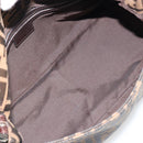 FENDI Zucca Canvas Mamma Baguette Shoulder Bag Black Brown Auth BA13529V-11