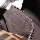 FENDI Zucca Canvas Mamma Baguette Schoudertas Zwart Bruin Auth BA13529V-12