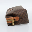 CELINE Macadam Canvas Clutch Bag PVC Leather Brown Gold Auth BA13530V-4
