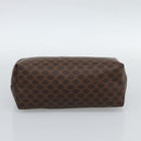 CELINE Macadam Canvas Clutch Bag PVC Leather Brown Gold Auth BA13530V-7