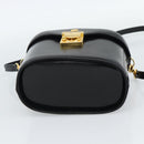 Gianni Versace Hand Bag Leather 2way Black Gold Auth BA13533A-5