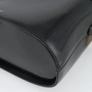 Gianni Versace Hand Bag Leather 2way Black Gold Auth BA13533A-18