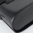 Gianni Versace Hand Bag Leather 2way Black Gold Auth BA13533A-19