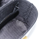 Gianni Versace Hand Bag Leather 2way Black Gold Auth BA13533A-23