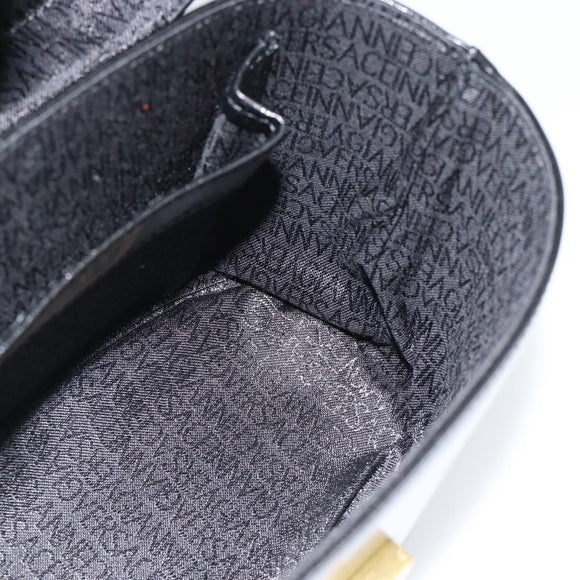 Gianni Versace Handtas Leer 2way Zwart Goud Auth BA13533A