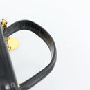 Gianni Versace Hand Bag Leather 2way Black Gold Auth BA13533A-14