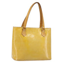 LOUIS VUITTON Monogram Vernis Houston Hand Bag Gris M91053 LV Auth BA13534-1