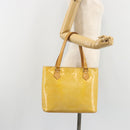 LOUIS VUITTON Monogram Vernis Houston Hand Bag Gris M91053 LV Auth BA13534-28
