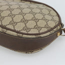 GUCCI GG Supreme Shoulder Bag PVC Beige Gold Auth BA13536-15