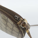 GUCCI GG Supreme Shoulder Bag PVC Beige Gold Auth BA13536-10