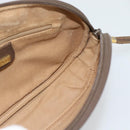 GUCCI GG Supreme Shoulder Bag PVC Beige Gold Auth BA13536-18