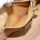 GUCCI GG Supreme Shoulder Bag PVC Beige Gold Auth BA13536-21