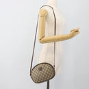 GUCCI GG Supreme Shoulder Bag PVC Beige Gold Auth BA13536-22