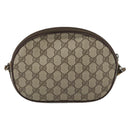GUCCI GG Supreme Shoulder Bag PVC Beige Gold Auth BA13536-2