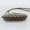 GUCCI GG Supreme Shoulder Bag PVC Beige Gold Auth BA13536-5