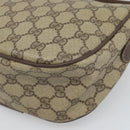 GUCCI GG Supreme Web Sherry Line Bag PVC Beige Gold 89 02 032 Auth BA13538-16