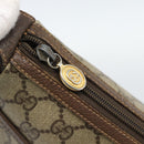 GUCCI GG Supreme Web Sherry Line Bag PVC Beige Gold 89 02 032 Auth BA13538-9