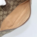 GUCCI GG Supreme Web Sherry Line Bag PVC Beige Gold 89 02 032 Auth BA13538-22