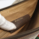 GUCCI GG Supreme Web Sherry Line Bag PVC Beige Gold 89 02 032 Auth BA13538-12