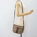 GUCCI GG Supreme Web Sherry Line Bag PVC Beige Gold 89 02 032 Auth BA13538-23