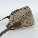 GUCCI GG Supreme Web Sherry Line Bag PVC Beige Gold 89 02 032 Auth BA13538-3