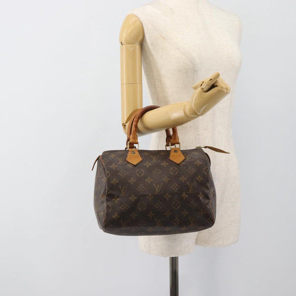 LOUIS VUITTON Monogram Speedy 25 Hand Bag M41528 LV Auth BA13539A