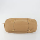PRADA Hand Bag Leather Brown Gold Auth BA13540A-6