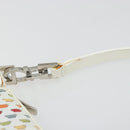 Salvatore Ferragamo Gancini Shoulder Bag Leather White Silver Auth BA13542V-8