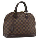 LOUIS VUITTON Damier Ebene Alma Hand Bag N51131 LV Auth BA13543-1