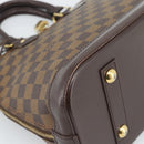 LOUIS VUITTON Damier Ebene Alma Hand Bag N51131 LV Auth BA13543-16