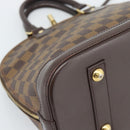 LOUIS VUITTON Damier Ebene Alma Hand Bag N51131 LV Auth BA13543-18