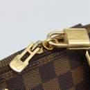 LOUIS VUITTON Damier Ebene Alma Hand Bag N51131 LV Auth BA13543-20