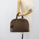 LOUIS VUITTON Damier Ebene Alma Hand Bag N51131 LV Auth BA13543-24