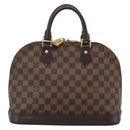 LOUIS VUITTON Damier Ebene Alma Hand Bag N51131 LV Auth BA13543-2