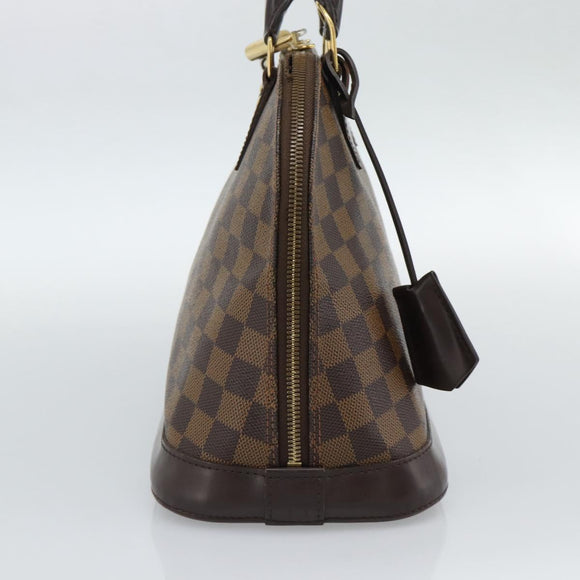 LOUIS VUITTON Damier Ebene Alma Hand Bag N51131 LV Auth BA13543