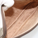 GUCCI GG Supreme Shoulder Bag PVC Beige Gold Auth BA13547-11
