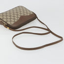 GUCCI GG Supreme Shoulder Bag PVC Beige Gold Auth BA13547-7